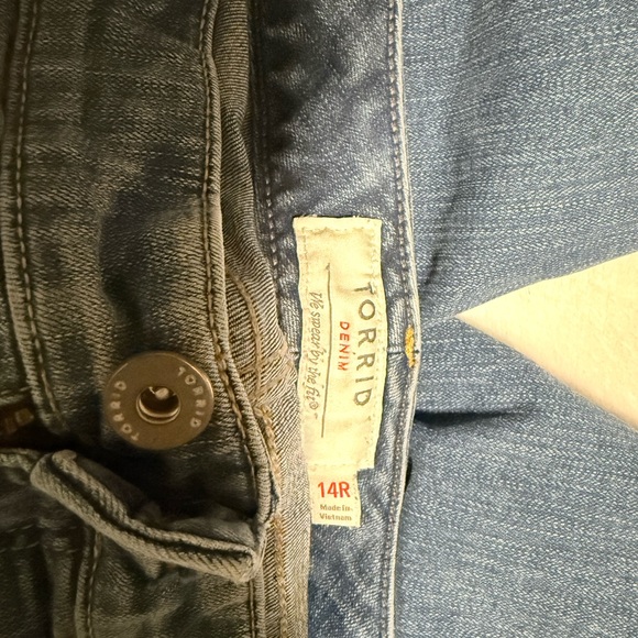 Torrid Light Blue Straight Leg Jeans - Picture 3 of 3